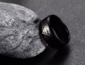 Superman Black Logo Ring For Men And Boys. 