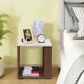 Wooden Center Table, End Sofa Side Table, Bedside Table, Corner Coffee Table with Solid Finish Space Saving Furniture with Storage for Living Room, Bedroom. 
