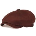Retro Spring and Autumn Casual Fashion British Octagon Hat Men Cap Beret Men Trend Female Newsboy Hat. 