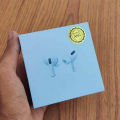 Airpods pro made in japan titanium plus edition - Bass boosted stereo sound quality - Charging Case and Extra Ear-Buds - Wireless Earbuds Bluetooth 5.0 Pop-Up Feature Compatible with All Devices - High Bass Super Sound Quality. 
