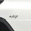 Creativity LHEART BEAT LINE Triathlon Swim Girl Runner Bicycle Decor Car Sticker Accessories Vinyl 14.7*5.9CM. 