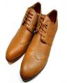 Brown Synthetic Leather Formal Shoes for Men. 