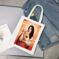 Lana Del Rey Singer Fans Women Canvas Shoulder Bag Canvas Tote Eco Just for Life Shopping Bag Canvas Tote Bag HandBag Daily Use. 