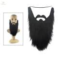 Long Beard Costume Fake Mustache Fake Beard Mustaches Dwarf Gnome Beard Costume Accessories Dress Up for Party Cosplay Supplies , Black. 