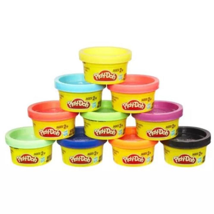 Play-Dough 10pcs Party Pack Tube - Play Doh for kids - Colourful Play Dough - Educational Art Clay Play Dough Play D