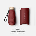 Capsule parasol is small and convenient, sun umbrella, women's sunscreen, ultraviolet dual-use, student mini, ultralight, five or six generations. 