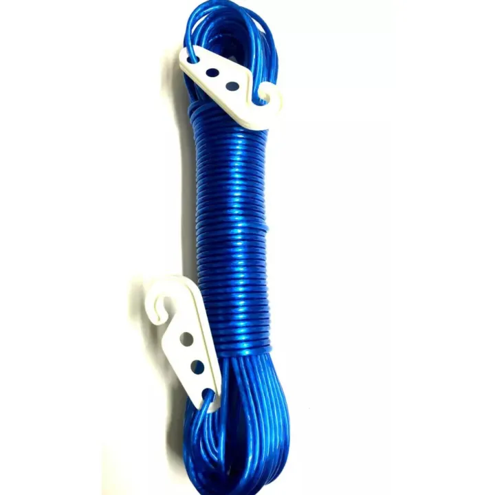 Cloth Rope Provision Pack of 2 - 20Meters Long Rope for Cloth Laundry Rope PVC Coted | Daraz.pk