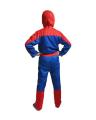 Spiderman Costume for Kids Age 3-4 Years Red & Blue Polyester. 
