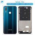 Vivo Y11 Housing Middle Frame With Side Button and Camera Lens Complete Body Casing Replacement For Y11 - Blue. 