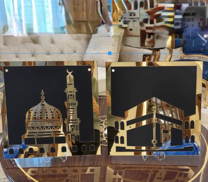 Islamic Wall hanging Khana Kaaba and Roza Rasool (SAW) set