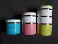 3 Layer Lunch Box Food Carrier Stainless Steel Bowls Keeps Food Hot. 