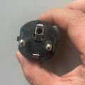 EU AC Power Adapter Socket 16A 250V Connector Cable Electrical Plug White Black Male Converter Adaptor Detachable Plug. 