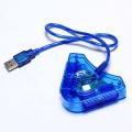 USB PS2 Player Converter USB Controller Gamepad Adapter Converter Cable for PlayStation 2 PS1 PS2 Joypad to PC Games Dual Ports. 