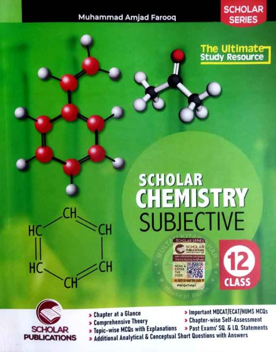 Scholar Chemistry Subjective 12 Scholar Series by Muhammad Amjad Farooq
