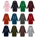 Hoodie Women Winter Long Hoodie Coat Warm Hooded Jacket Zip Parka Overcoats. 