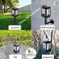 Solar Lantern Flame Lights Outdoor, Waterproof Hanging Solar Lights with Dancing Flame, Dusk to Dawn Auto Turn On/Off Function XF-6003. 