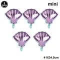 5pcs Mermaid Ballon Mermaid Tail Shell Foil Balloon Mermaid Rubber Ring Slap Bracelet keychain Under The Sea Mermaid Party Favor. 