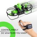 CANOPUS Mini RC Flying Motorcycle, Green, Hand Wrist-Watch Controlled Hover Motorbike, 6-axis Gyroscope with Gravity Sensor & 360° Rotation, 2.4 GHz Remote Control, Drone-Bike for Kids, Teens, Adults. 