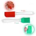 Silicon Basting Brush and Spatula Set 2Pcs, Silicone Pastry Brush and Spatula Non-Stick, Heat Resistant, Kitchen Utensils For Baking Pastry Bread BBQ Gril Oil Cream Sauce High Quality. 