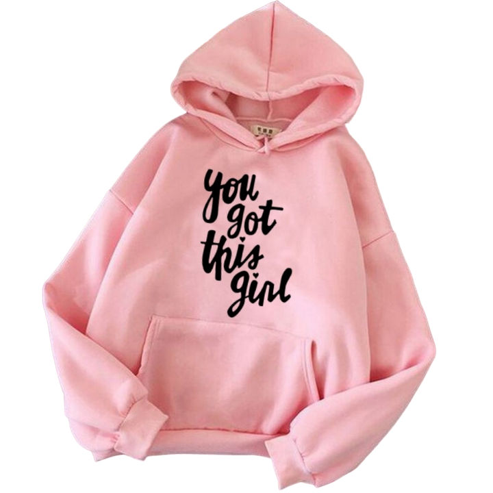 Pink You Got This Girl Printed Hoodie For Girls and Women Daraz.pk