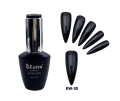 KWEEN Jet Black UV/LED Gel Nail Polish ,UV LED Gel Varnish Soak Off Nail Art Gel Polish. 