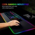 RGB Mouse Pad Non-Slip Rubber Bottom Gaming Mouse Pad LED Luminous Mouse Pad ~ size XL  800mm x 300mm x 4 mm ~ XXL  900mm x 400mm x 4mm. 