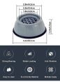 Anti Vibration Pad for Washing Machine Set of 4, Shock Absorber Rubber Pads, Anti Slip Silent Skid Raiser Mat for Washing Machine, Anti Walk Rubber Feet for Refrigerator Furniture Bed – 4pcs. 
