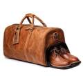 Crazy Horse Leather Duffel Bags For Travel And Everyday For Men. 