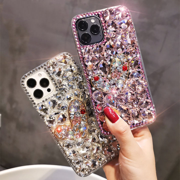Applicable to Samsung S10plus Love note20 Temperament A9 Trendy ins Wind S21ultra Full Diamond Phone Case
