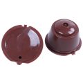 i cafilas 4pcs Dolce Gusto Plsatic Refillable Coffee Capsule with Spoon Brush 200 Times Reusable Compatible Nescafe Dolce Gusto. 