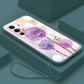 [Free Strap] VIVO V29 5G V29e V29Pro Stylish Dandelion Flower Phone Cover Liquid Silicon Case Shockproof Casing. 