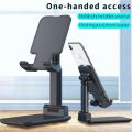 Adjustable Foldable Mobile and Tablet Stand Metal Rod Compact Desk Holder. 