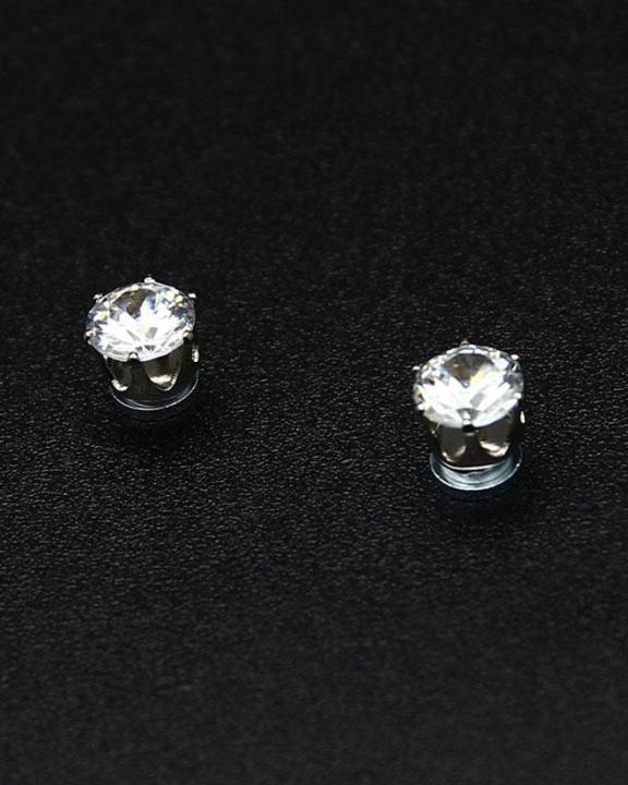 Silver%20Zircon%20Magnetic%20Earrings%20Unisex%20-%20Image%203
