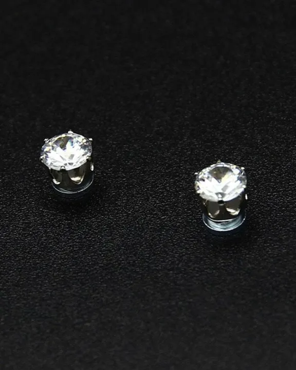 Silver%20Zircon%20Magnetic%20Earrings%20Unisex%20-%20Image%203