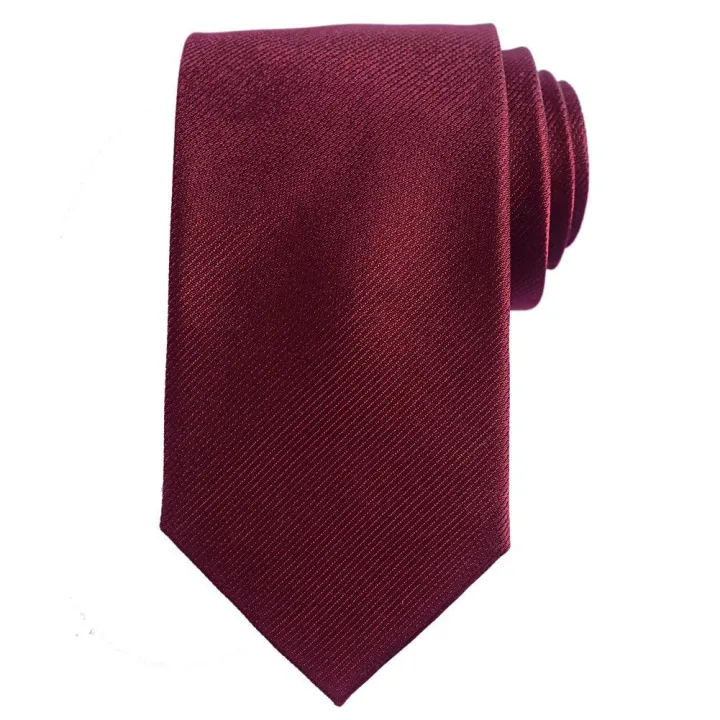 Solid%20Maroon%20Necktie%20Soft%20Polyester%20For%20Fashion,%20Formal%20Wear,%20Weddings,%20Prom,%20Celebration,%20parties,%20Unisex%20Classic%20Design%20-%20Image%203