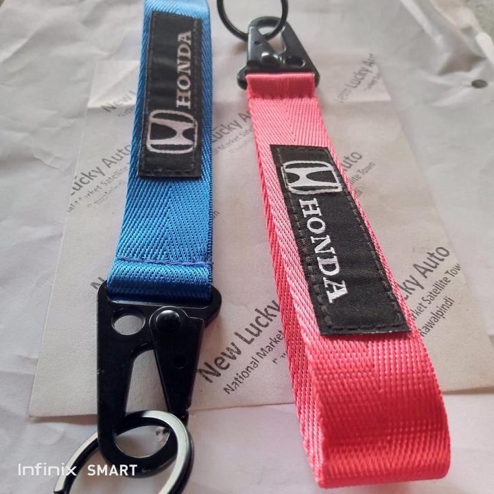 Honda Keychain ,Ribbon Key Chain for Honda Cars