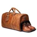 Crazy Horse Leather Duffel Bags For Travel And Everyday For Men. 