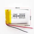 40 MAH- 55MAH- 120MAH- 250 MAH- 500MAH- 600MAH - 850MAH - 6000MAH Li-Po/Li-Ion Battery - Camera, Drones, Helicopter, DIY, Earbuds, Airpodcase, Dots - Lithium Polymer - Built-in Protection Circuit. 