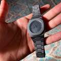 Black Arabic Aura Watch Full Black Wrist Watch. 