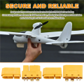 5Pair XT60 (2+4) Male Female Plug Connector with Signal Pin and Sheath Solder Wire Accessories for RC Model Airplane. 