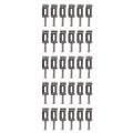 30X Guitar Bridge Saddles Roller Tremolo for Fender Strat Stratocaster Tele Telecaster Electric Guitar Silver. 
