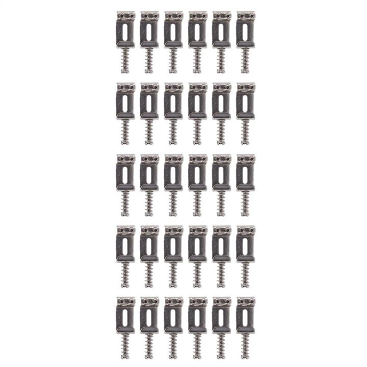 30X Guitar Bridge Saddles Roller Tremolo for Fender Strat Stratocaster Tele Telecaster Electric Guitar Silver