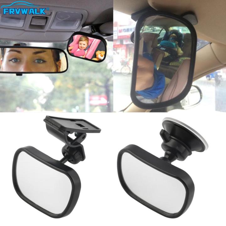 1 2 In 1 Mini Safety Car Back Seat Baby View Mirror Adjustable Baby Rear Convex Mirror Car Baby Kids Monitor Car Accessories
