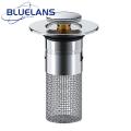 Jump Mechanism Sink Stopper Stainless Steel Bathroom Sink Stopper with Hair Catcher Universal Anti-clog Drain Filter for Home Southeast Asian Buyers' Choice Drain Stopper for Bathroom Sink. 