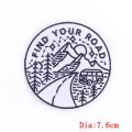 Velcro badge Japan Fujiyama 3D embroidery armband embroidery Velcro patch patch moon gem embroidery Badge. 
