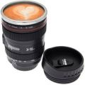 Stainless Steel Coffee Tea Travel Camera Lens Coffee Mug Thermos Cup with Lid For Tea Coffee Gift for Photographers. 