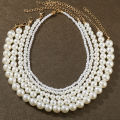 Wholesale Ins Style Simple Temperament Pearl Necklaces Fashion Small Fresh Pearl Necklace for Women Girls. 
