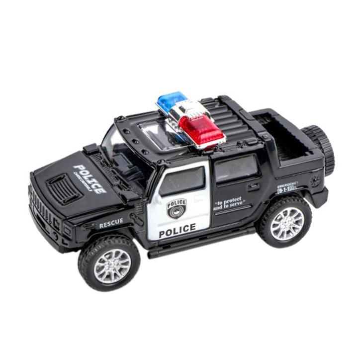 Childrenworld 1/36 Police-Car Vehicle Pull Back Truck Model Kids Toy Christmas Gift