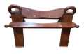 WOODEN GOLD- Camel Seat Stool-CAMEL SADDLE STOOL WITH LEATHER CUSHION-ROSEWOOD AND LEATHER CAMEL SADDLE STOOLS. 