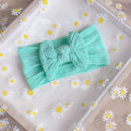 3Pcs/Set Cute Bowknot Baby Headband Soft Nylon Elastic Newborn Infant Hairband Solid Color Girls Hair Band Baby Hair Accessories. 